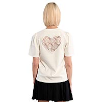 TSHIRT BACK COEUR BLANC - Lili Sidonio