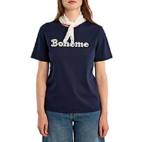 TSHIRT BOHEME NAVY BLUE - Molly Bracken