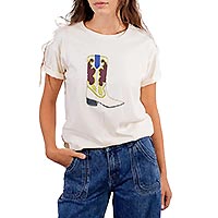 TSHIRT CREME COWBOY - Molly Bracken