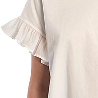 TSHIRT LILI MAILLES ECRU - Lili Sidonio