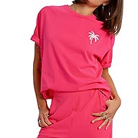 TSHIRT LILI PALM TREE FUSCHIA - Lili Sidonio