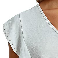 TSHIRT LILI VOLANTS BLANCS - Lili Sidonio