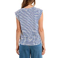 TSHIRT MARINIERE MOLLY BLEU BUTTONS - Molly Bracken