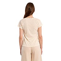 TSHIRT MOLLY BRODERIES PERLES ECRU - Molly Bracken