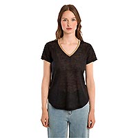 TSHIRT MOLLY COL V BLACK - Molly Bracken