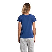 TSHIRT MOLLY COL V BLUE DENIM - Molly Bracken