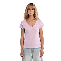 TSHIRT MOLLY COL V MAUVE - Molly Bracken