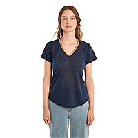 TSHIRT MOLLY COL V NAVY BLUE - Molly Bracken