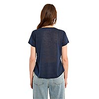 TSHIRT MOLLY COL V NAVY BLUE - Molly Bracken