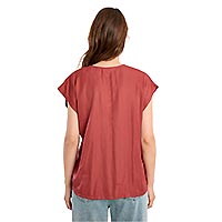 TSHIRT MOLLY COL V TERRACOTTA - Molly Bracken