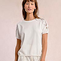 TSHIRT MOLLY LACE WHITE - Molly Bracken