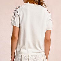 TSHIRT MOLLY LACE WHITE - Molly Bracken