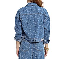 VESTE JEAN DENIM BLUE HEART - Lili Sidonio