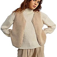 VESTE MOUTON BEIGE - Lili Sidonio