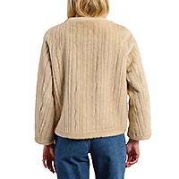 VESTE OFFICIER FOURRURE BEIGE - Molly Bracken