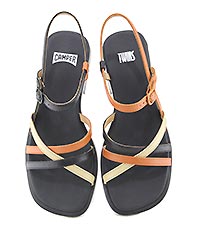 DANA TWINS SANDALE NOIR - Camper