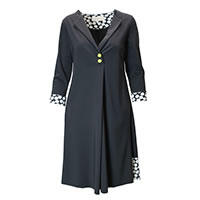 ROBE GINGER NOIR POIS - Cocòl