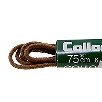 LACET FIN COTON LIGHT BROWN - Collonil