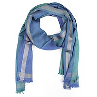 FOULARD ANGELA BLUE GREEN - Colores de Otono