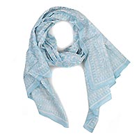 FOULARD ARONA BLEU CIEL - Colores de Otono