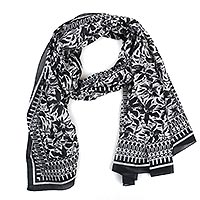 FOULARD ARONA NOIR ET BLANC - Colores de Otono