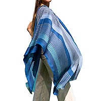 FOULARD BAYADERE BLEU - Colores de Otono