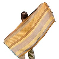 FOULARD BAYADERE MARRON - Colores de Otono