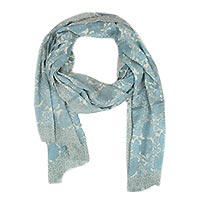 FOULARD BOTANICA LIGHT BLUE - Colores de Otono