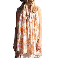 FOULARD BOTANIQUE ORANGE - Colores de Otono