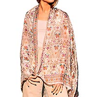 FOULARD FLORE CORAIL - Colores de Otono