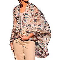 FOULARD FLORE ROUGE - Colores de Otono