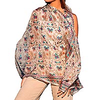 FOULARD FLORE ROUGE - Colores de Otono