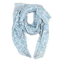 FOULARD FOUGERE BLEU - Colores de Otono