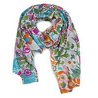 FOULARD GARDEN ORANGE - Colores de Otono