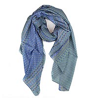 FOULARD GIL BLEU TURQUOISE - Colores de Otono