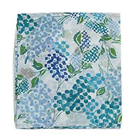 FOULARD HORTENSIA TURQUOISE - Colores de Otono