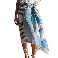 FOULARD IRUN MULTI BLEU - Colores de Otono
