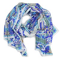 FOULARD LAILA INDIGO - Colores de Otono