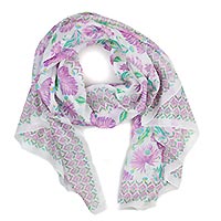 FOULARD LOTUS MAUVE - Colores de Otono
