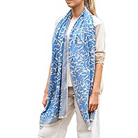 FOULARD MAGNOLIA SKY BEIGE - Colores de Otono