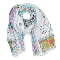 FOULARD MANDALA MAUVE - Colores de Otono
