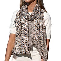 FOULARD MOSAIK MARRON - Colores de Otono