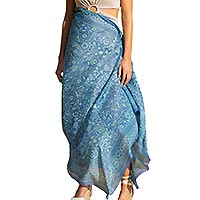 FOULARD MYLENE BLEU - Colores de Otono