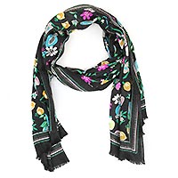 FOULARD OLGA NOIR MULTI - Colores de Otono