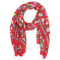 FOULARD OLGA ROUGE MULTI - Colores de Otono