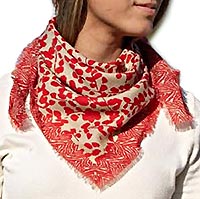 FOULARD RAMURE ROUGE - Colores de Otono