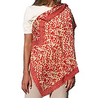 FOULARD RAMURE ROUGE - Colores de Otono