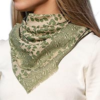FOULARD RAMURE VERT - Colores de Otono