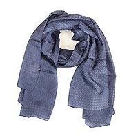 FOULARD ROMAIN BLEU - Colores de Otono