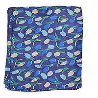 FOULARD TULIPES BLEU - Colores de Otono